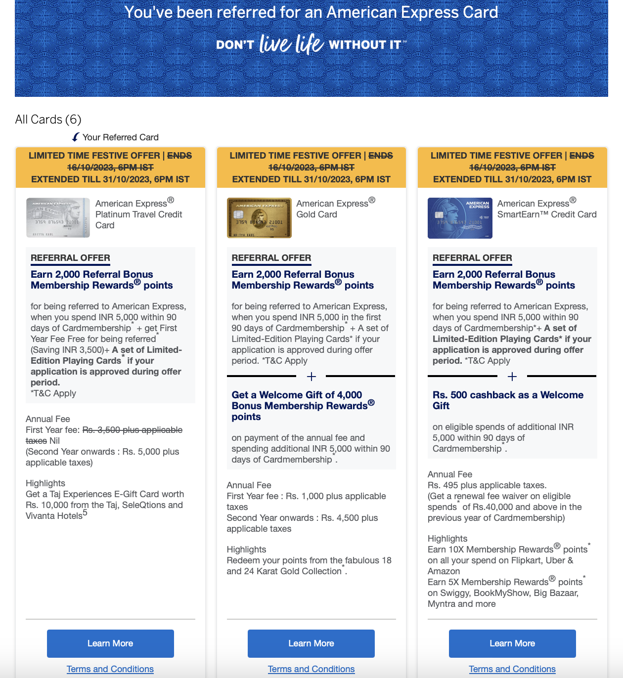 Amex India’s festive offer Give or get a Card via the MemberGet